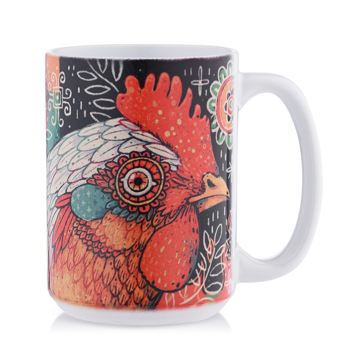juan pollo rotisserie chicken mural mug art design side