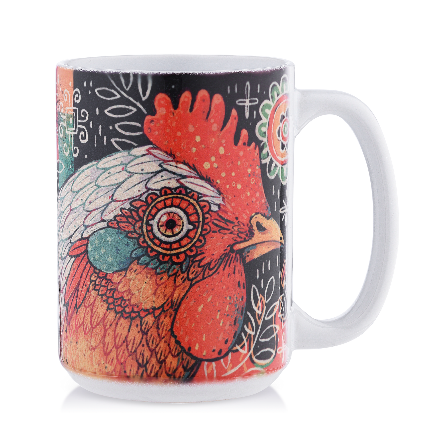 juan pollo rotisserie chicken mural mug art design side