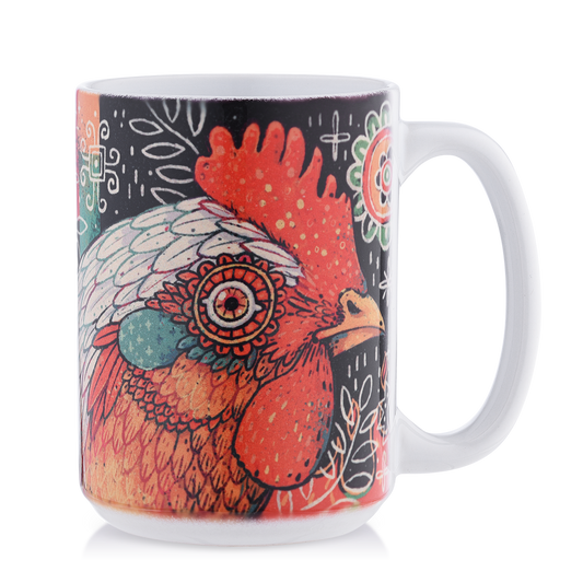 juan pollo rotisserie chicken mural mug art design side