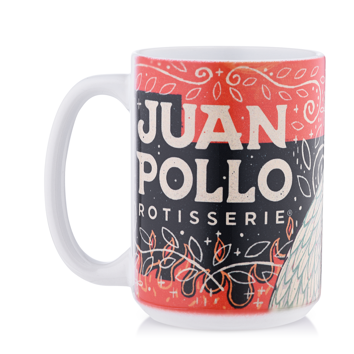 juan pollo rotisserie chicken mural mug art design front