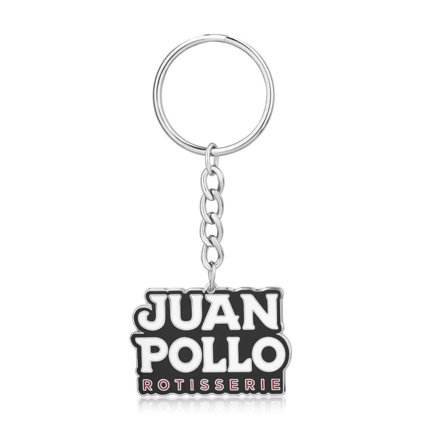 juan pollo rotisserie chicken black keychain