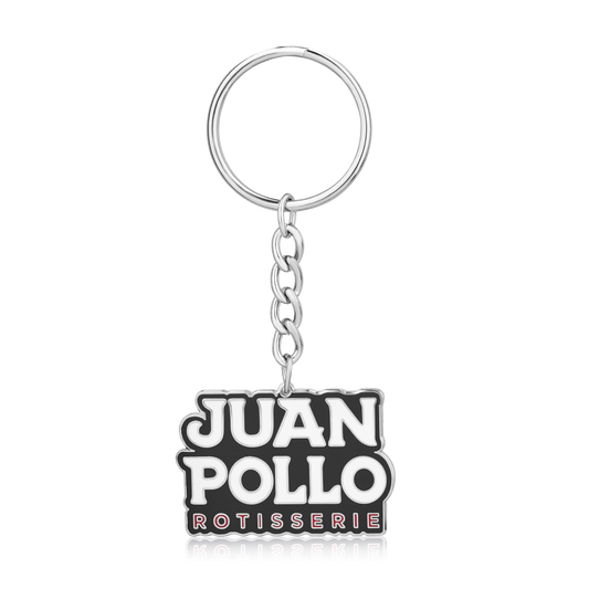juan pollo rotisserie chicken black keychain