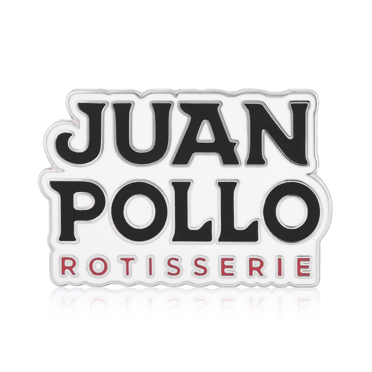 juan pollo rotisserie chicken while logo pin